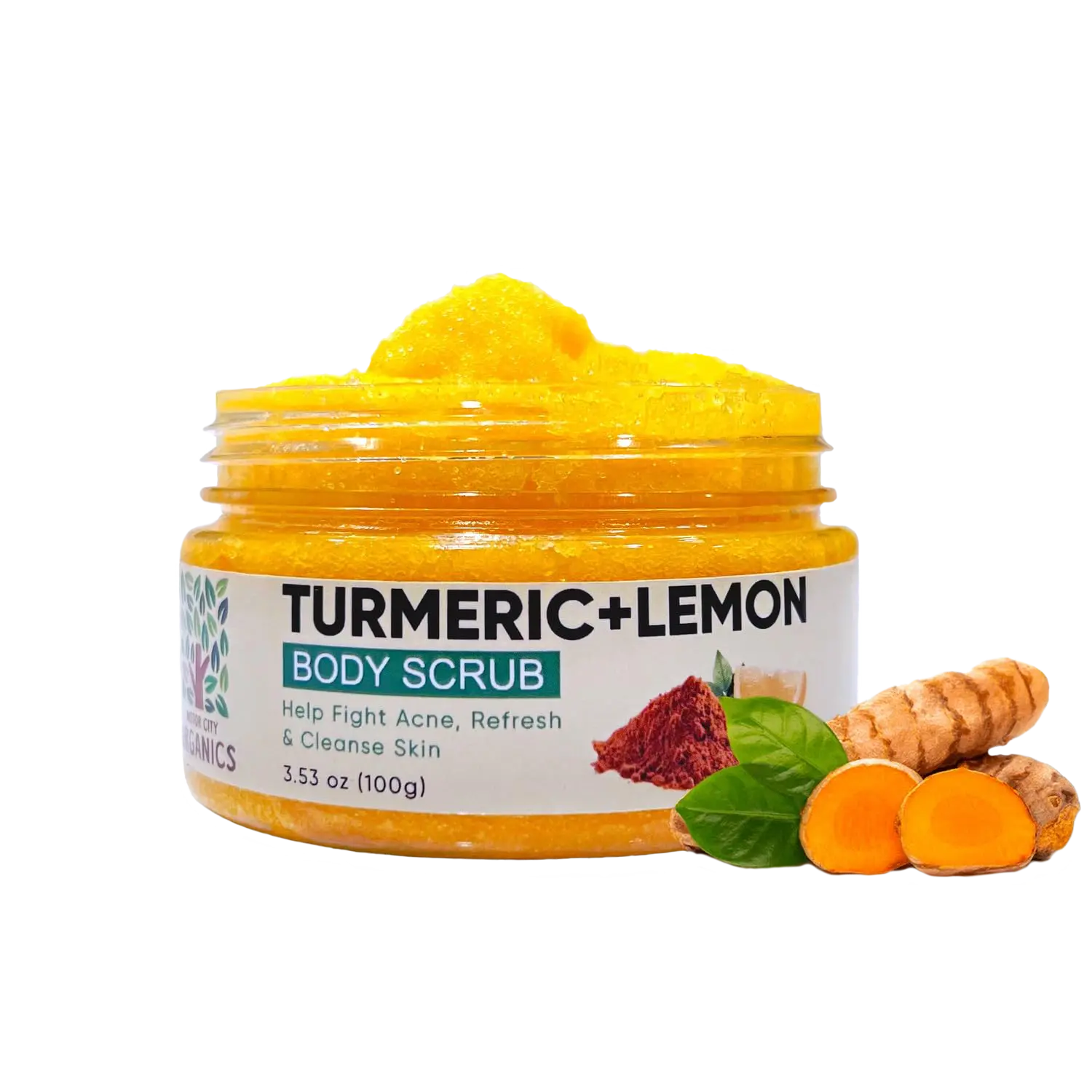 Turmeric Lemon Body Scrub Motor City Organics'