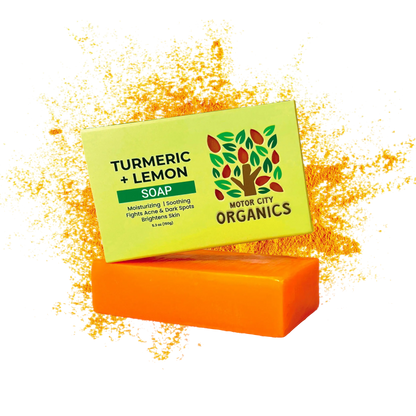 Turmeric Lemon Soap Bar Motor City Organics'