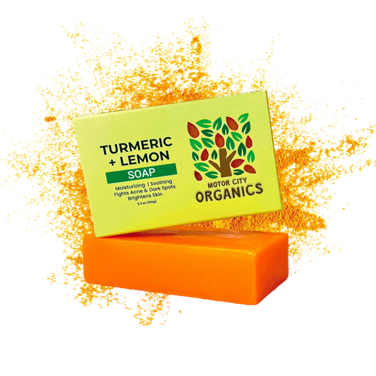 Turmeric Lemon Soap Bar Motor City Organics'