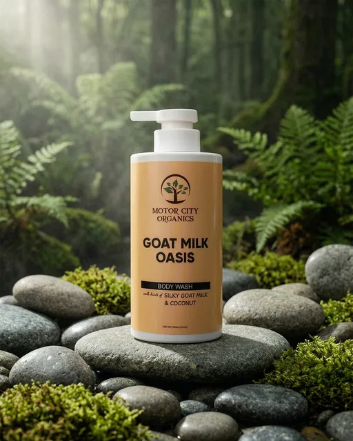 Goat Milk Oasis Body Wash, In nature