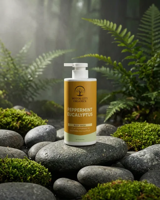 Peppermint Eucalyptus Body Wash, In nature