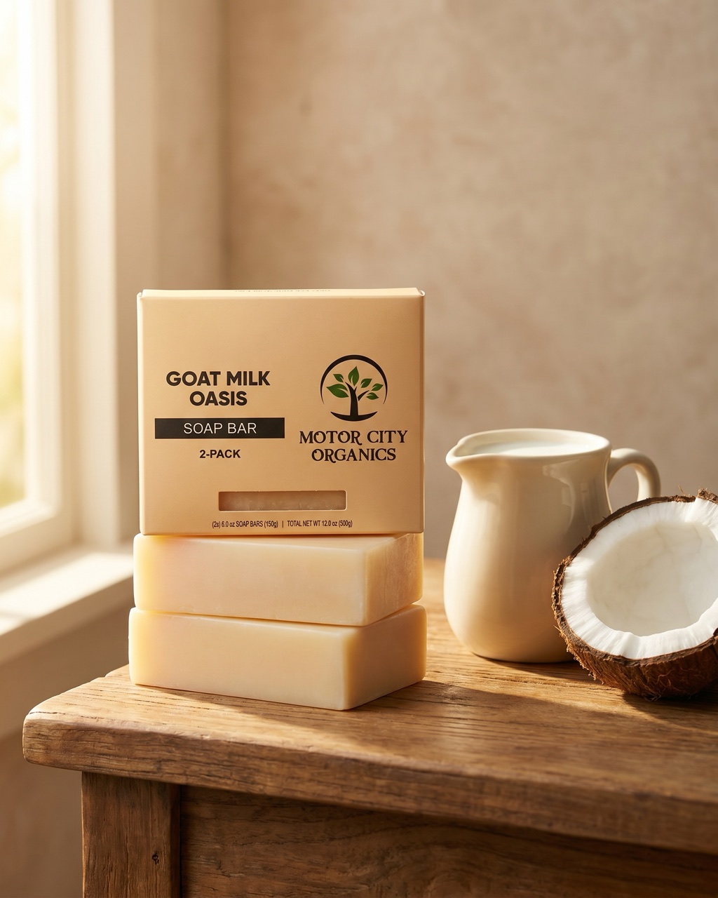 Goat Milk Oasis Bar Soap (2-Pack), Lifestyle